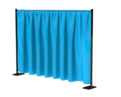 Curtain event divider isolated on background. 3d rendering - illustration png