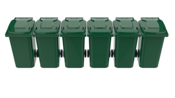 Garbage bin isolated on background. 3d rendering - illustration png