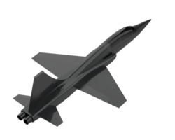 Combat aircraft isolated on background. 3d rendering - illustration png