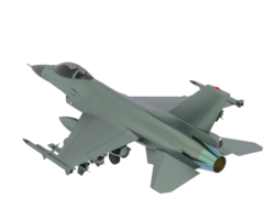 Fighter jet isolated on background. 3d rendering - illustration png