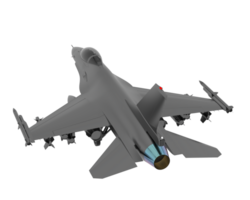 combattente Jet isolato su sfondo. 3d interpretazione - illustrazione png