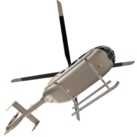 Modern helicopter isolated on background. 3d rendering - illustration png