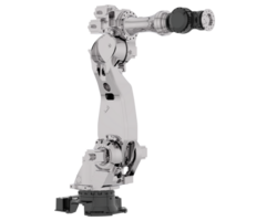 Factory robot isolated on background. 3d rendering - illustration png