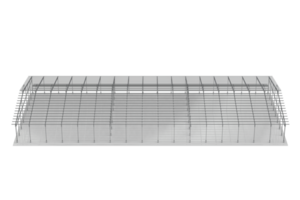 entrepôt structure isolé sur Contexte. 3d le rendu - illustration png