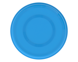 naranja el plastico frisbee disco aislado en antecedentes. 3d representación - ilustración png