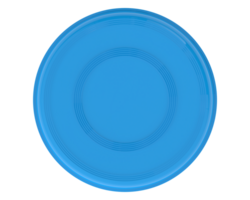 oranje plastic frisbee schijf geïsoleerd Aan achtergrond. 3d renderen - illustratie png