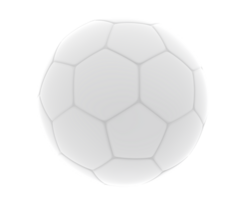 calcio palla isolato su sfondo. calcio sfera. 3d interpretazione - illustrazione png