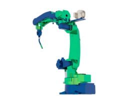 fabrik robot isolerat på bakgrund. 3d tolkning - illustration png