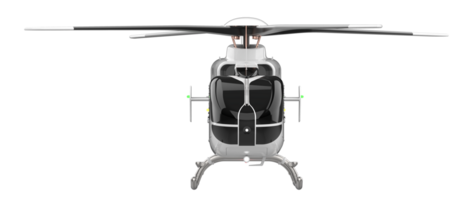 modern helikopter isolerat på bakgrund. 3d tolkning - illustration png