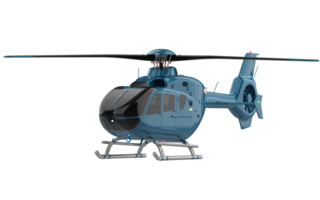 Modern helicopter isolated on background. 3d rendering - illustration png