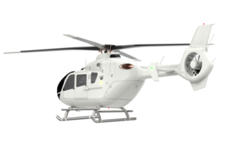 Modern helicopter isolated on background. 3d rendering - illustration png