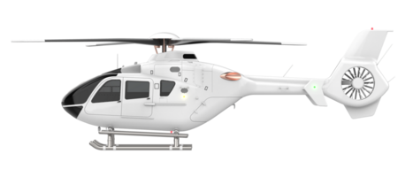 modern Hubschrauber isoliert auf Hintergrund. 3d Rendern - - Illustration png