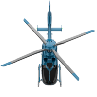 Modern helicopter isolated on background. 3d rendering - illustration png