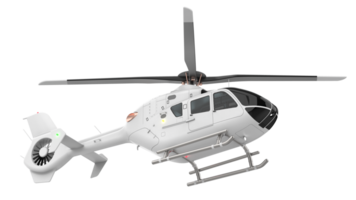 Modern helicopter isolated on background. 3d rendering - illustration png