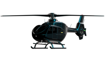 Modern helicopter isolated on background. 3d rendering - illustration png