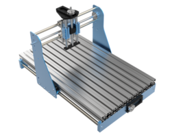 CNC machine isolated on background. 3d rendering - illustration png