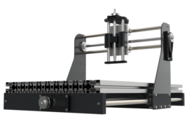 cnc Maschine isoliert auf Hintergrund. 3d Rendern - - Illustration png