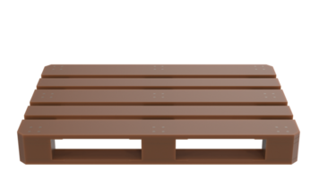 Euro pallet isolato su sfondo. 3d interpretazione - illustrazione png