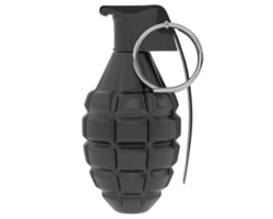 Hand grenade isolated on background. 3d rendering - illustration png