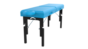 Massage table isolated on background. 3d rendering - illustration png