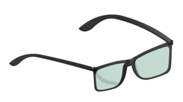 Soleil des lunettes isolé sur Contexte. 3d le rendu - illustration png