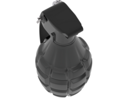 mão Grenade isolado em fundo. 3d Renderização - ilustração png