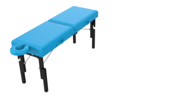 massage table isolé sur Contexte. 3d le rendu - illustration png