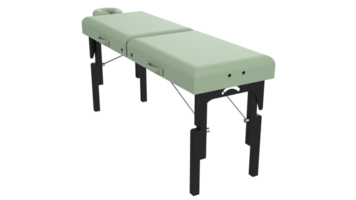 Massage table isolated on background. 3d rendering - illustration png