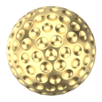 Golf ball isolated on background. 3d rendering - illustration png