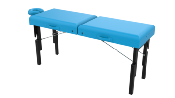 Massage table isolated on background. 3d rendering - illustration png