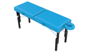 massage table isolé sur Contexte. 3d le rendu - illustration png