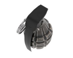 Hand grenade isolated on background. 3d rendering - illustration png