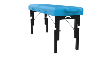 Massage table isolated on background. 3d rendering - illustration png