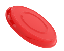 orange plast frisbee disk isolerat på bakgrund. 3d tolkning - illustration png