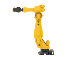 Factory robot isolated on background. 3d rendering - illustration png