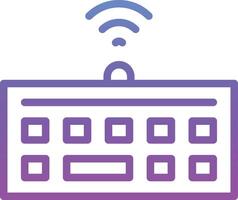 Wireless Keyboard Vector Icon