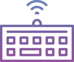 Wireless Keyboard Vector Icon