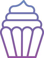 icono de vector de cupcake