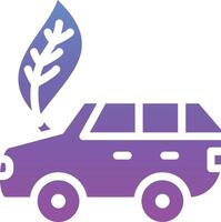 Eco Car Vector Icon