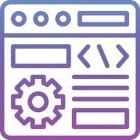 Browser Setting Vector Icon