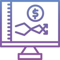 Online Stock Market Vector Icon