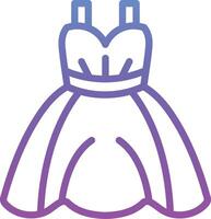 Wedding Female Dress Vector Icon