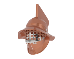 medieval capacete isolado em fundo. 3d Renderização - ilustração png