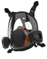 gas mask isolerat på bakgrund. 3d tolkning - illustration png