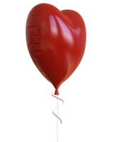 Heart balloons isolated on background. 3d rendering- illustration png