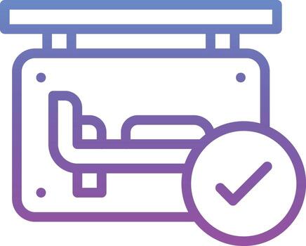 Room Availability Vector Icon
