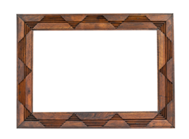 Wooden frame isolated png