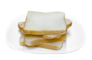 gesneden brood Aan wit bord geïsoleerd png