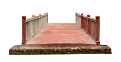 red bridge isolated png