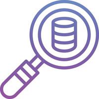 Search Database Vector Icon